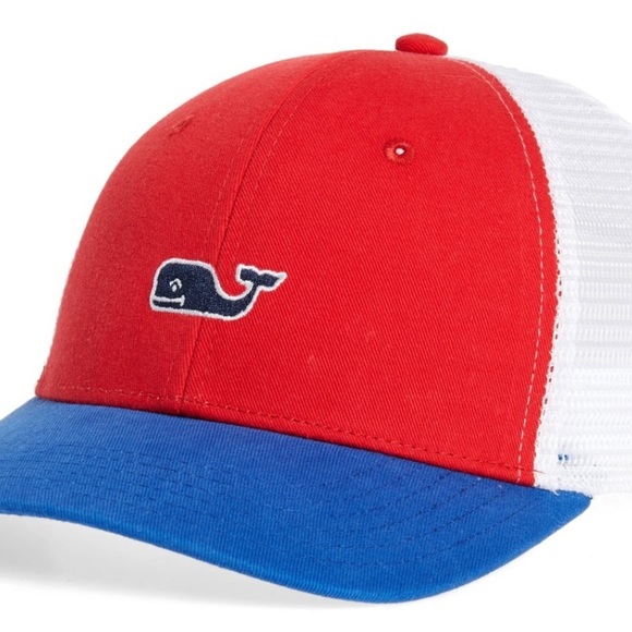 Vineyard Vines Red White & Blue Trucker Hat! - Picture 3 of 7